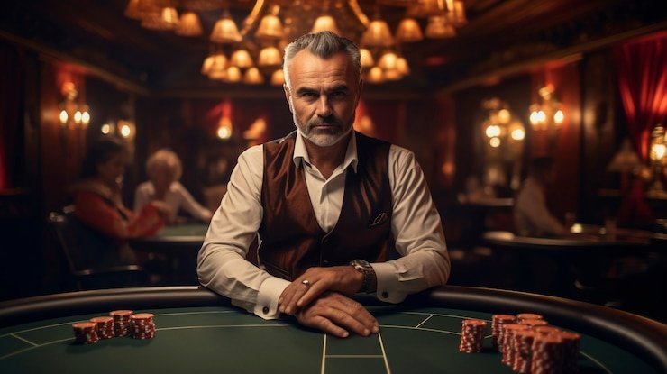 Antarmuka Texas Hold'em Bonus menampilkan kartu komunal dan kontrol taruhan yang jelas